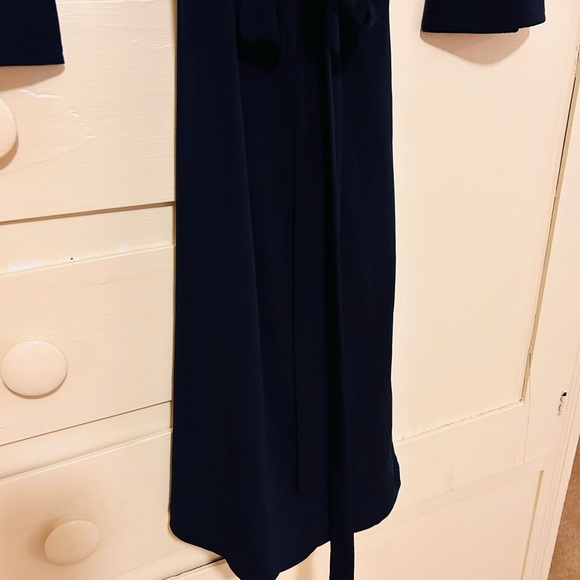 Notice navy wrap dress excellent condition - Picture 5 of 6